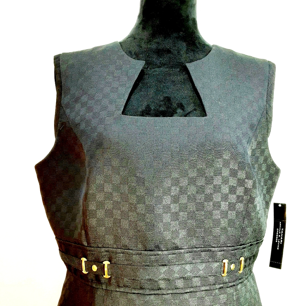 Tahari Tailored Stunning 70s Retro Dress! Sz. 14